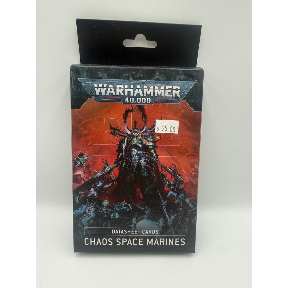 Warhammer 40k Chaos Space Marines Datasheet Cards Games Workshop 10th Edition